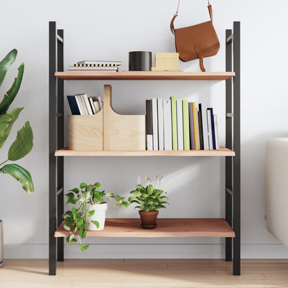 Wandregal 80x40x2 cm Massivholz Eiche Unbehandelt