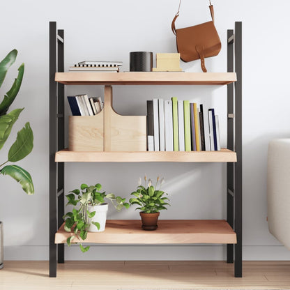 Væghylde 80x40x(2-6) cm massiv eg ubehandlet