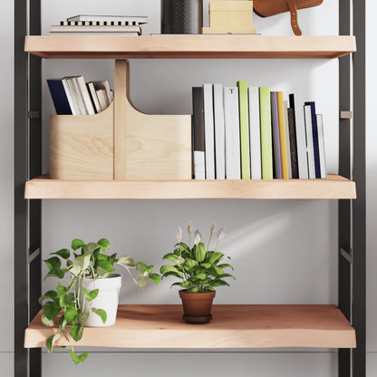 Væghylde 80x40x(2-6) cm massiv eg ubehandlet