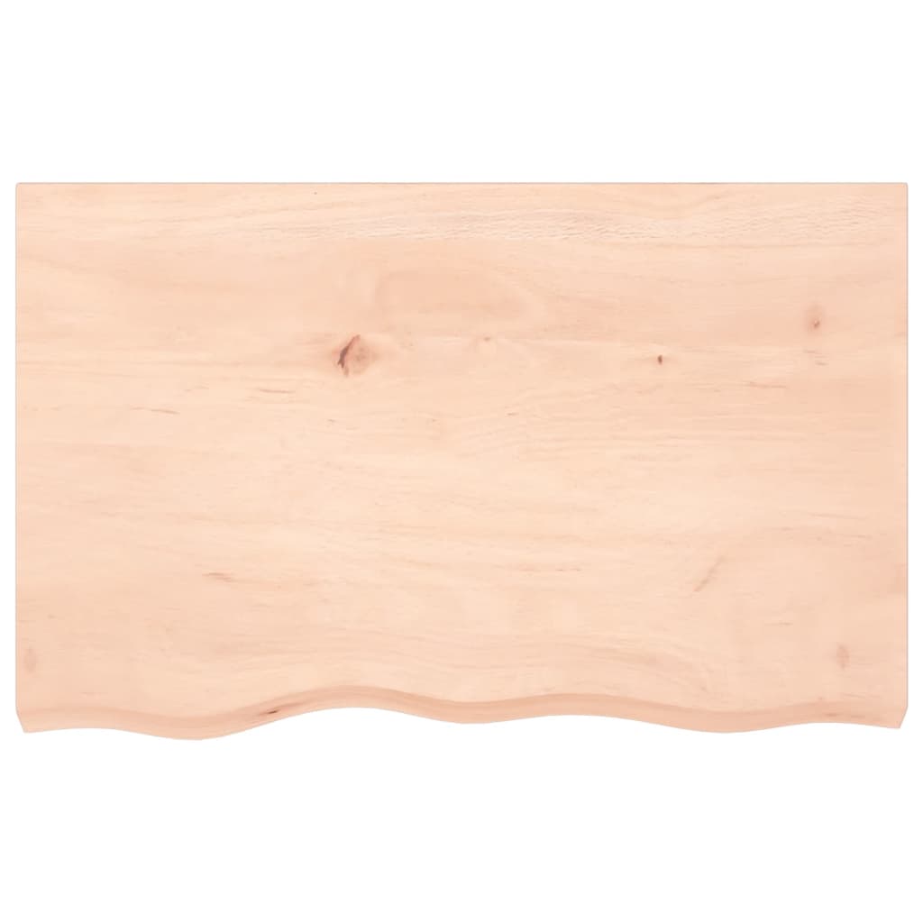 Wandregal 80x50x(2-6) cm Massivholz Eiche Unbehandelt