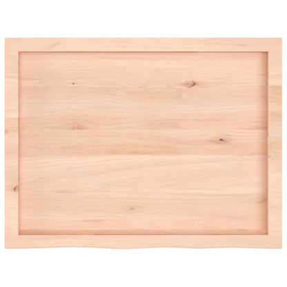 Wandregal 80x60x(2-6) cm Massivholz Eiche Unbehandelt
