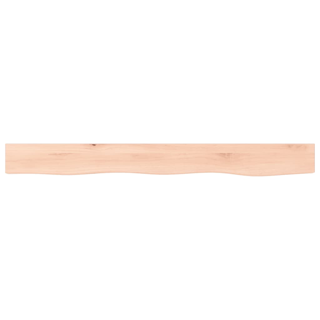 Wandregal 100x10x2 cm Massivholz Eiche Unbehandelt
