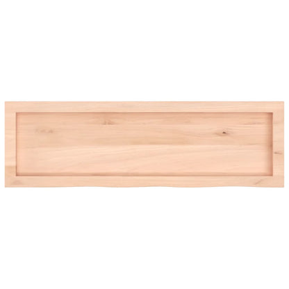 Wandregal 100x30x(2-6) cm Massivholz Eiche Unbehandelt