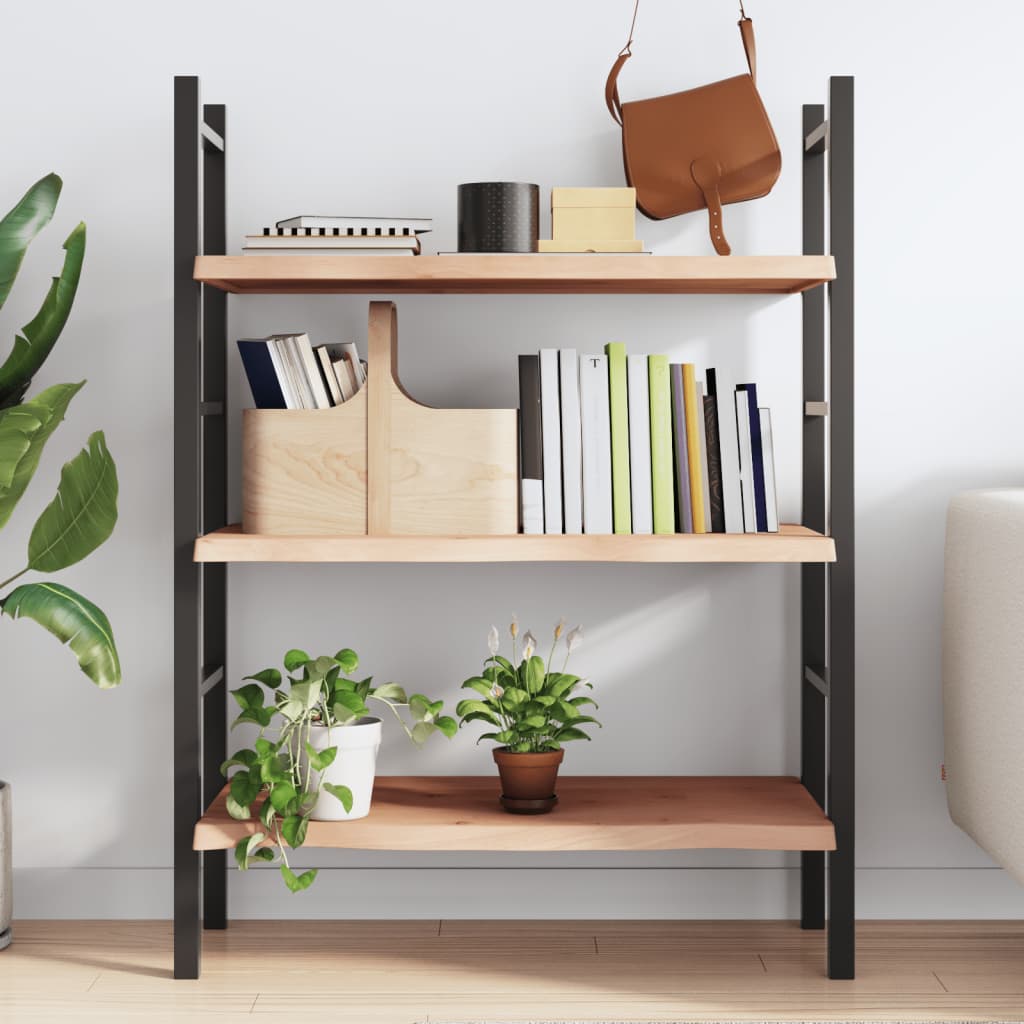 Væghylde 100x40x(2-4) cm massiv eg ubehandlet