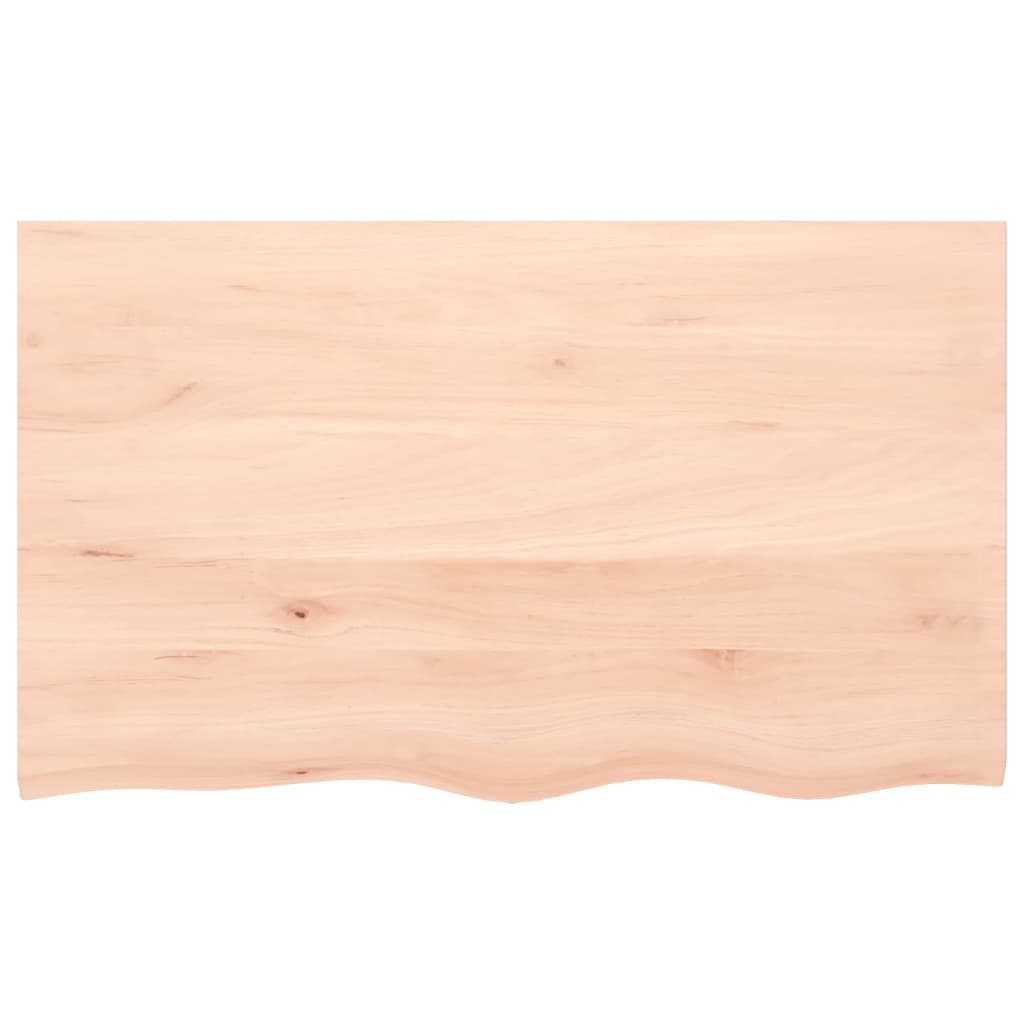 Væghylde 100x60x2 cm massiv eg ubehandlet