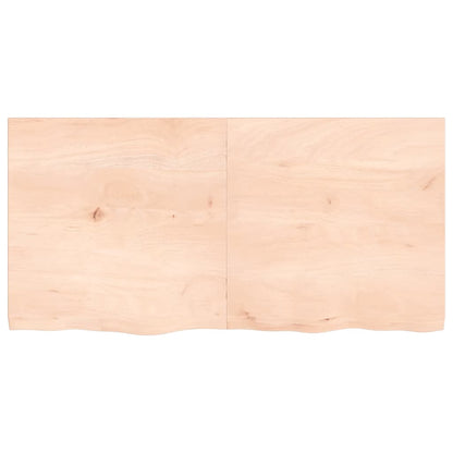 Wandregal 120x60x(2-4) cm Massivholz Eiche Unbehandelt