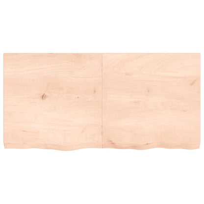 Wandregal 120x60x(2-6) cm Massivholz Eiche Unbehandelt