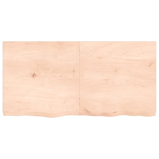 Wandregal 120x60x(2-6) cm Massivholz Eiche Unbehandelt