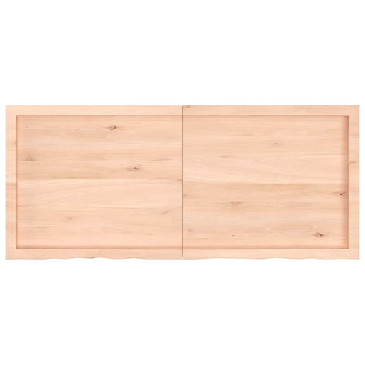 Wandregal 140x60x(2-4) cm Massivholz Eiche Unbehandelt