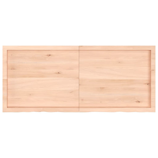 Wandregal 140x60x(2-6) cm Massivholz Eiche Unbehandelt