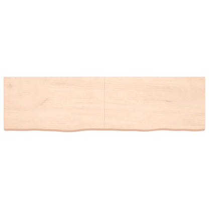 Wandregal 180x50x(2-6) cm Massivholz Eiche Unbehandelt