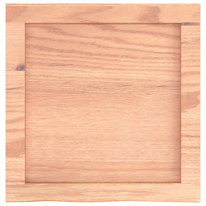 Wandregal Hellbraun 40x40x(2-6) cm Massivholz Eiche Behandelt