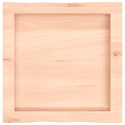 Tischplatte 40x40x(2-4) cm Massivholz Unbehandelt Baumkante