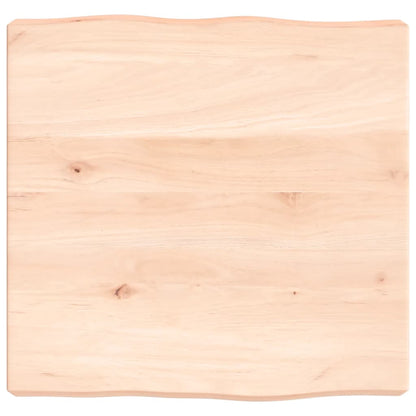 Tischplatte 40x40x(2-6) cm Massivholz Unbehandelt Baumkante