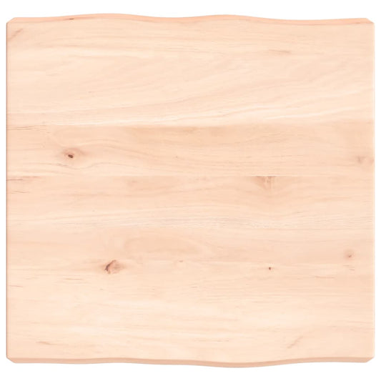 Tischplatte 40x40x(2-6) cm Massivholz Unbehandelt Baumkante
