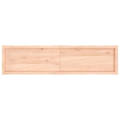 Tischplatte 160x40x(2-6) cm Massivholz Unbehandelt Baumkante