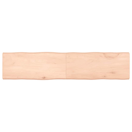 Tischplatte 180x40x(2-6) cm Massivholz Unbehandelt Baumkante