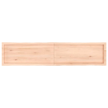 Tischplatte 180x40x(2-6) cm Massivholz Unbehandelt Baumkante
