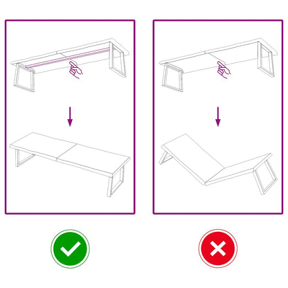 Tischplatte 180x50x(2-6) cm Massivholz Unbehandelt Baumkante