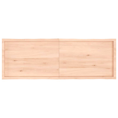 Tischplatte 180x60x(2-4) cm Massivholz Unbehandelt Baumkante