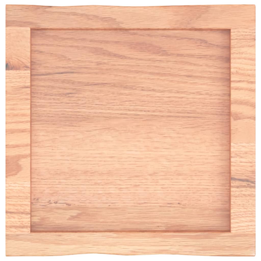 Tischplatte 40x40x(2-6) cm Massivholz Behandelt Baumkante