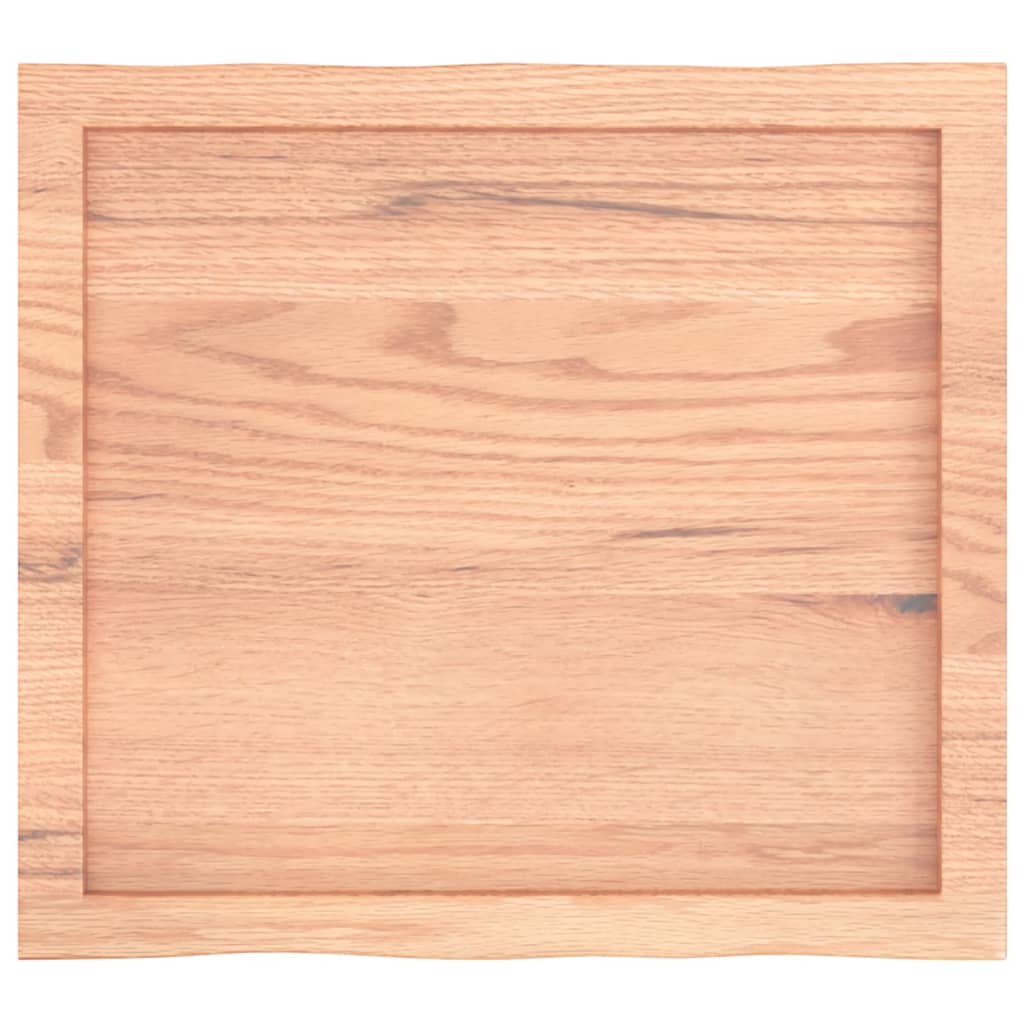 Tischplatte 60x50x(2-6) cm Massivholz Behandelt Baumkante