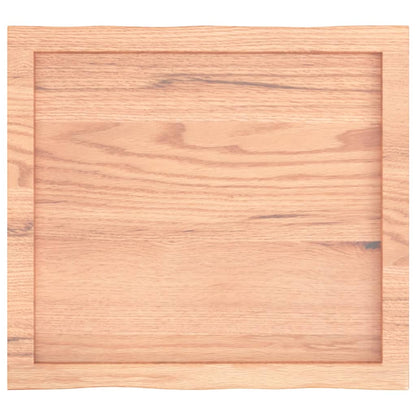 Tischplatte 60x50x(2-6) cm Massivholz Behandelt Baumkante