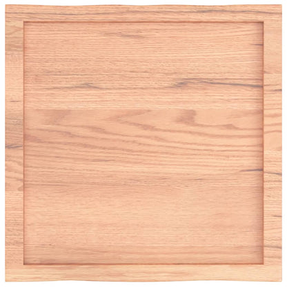 Tischplatte 60x60x(2-6) cm Massivholz Behandelt Baumkante