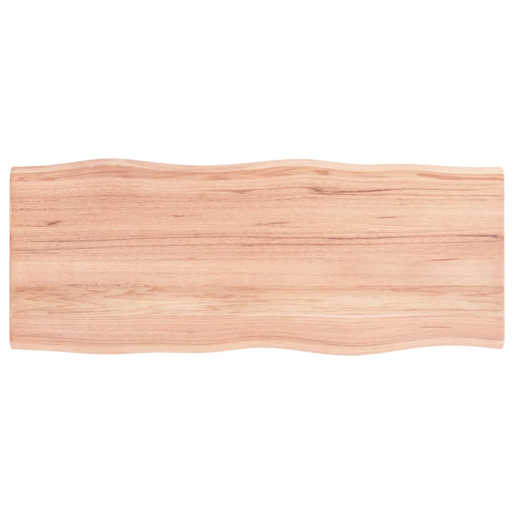 Bordplade 100x40x2 cm massiv egebehandlet trækant