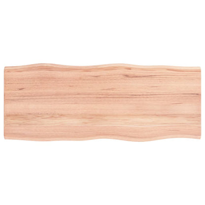 Bordplade 100x40x2 cm massiv egebehandlet trækant