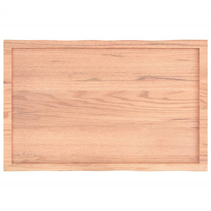Tischplatte 100x60x(2-6) cm Massivholz Behandelt Baumkante