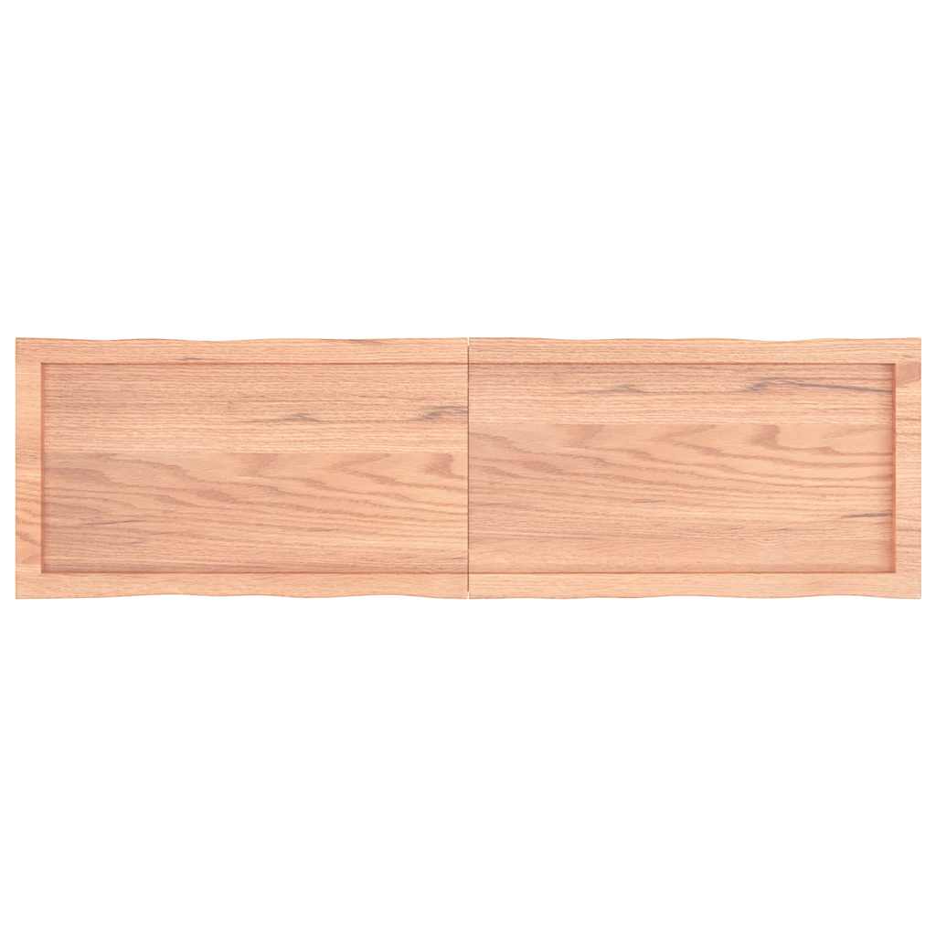 Tischplatte 140x40x(2-4) cm Massivholz Behandelt Baumkante