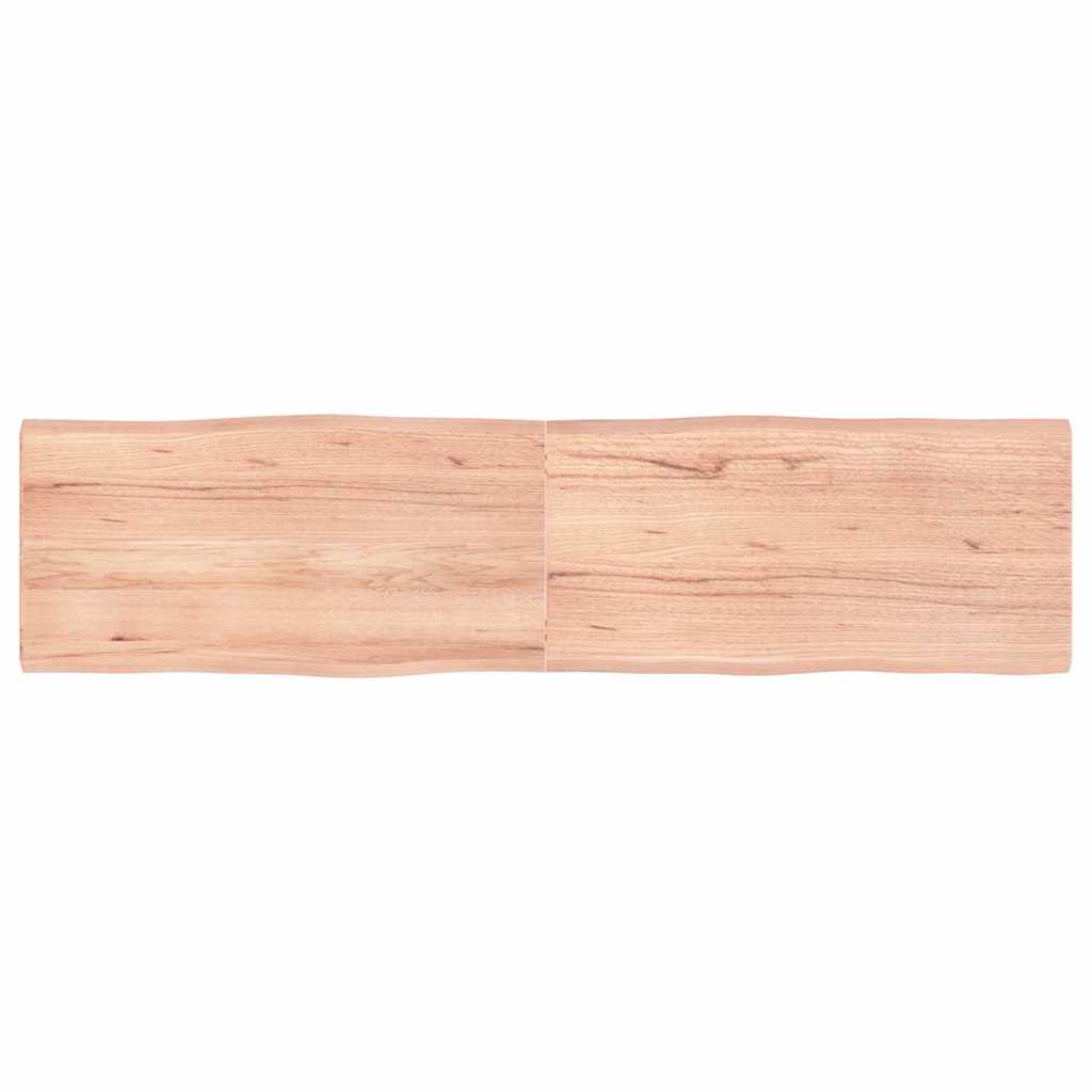 Tischplatte 160x40x(2-4) cm Massivholz Behandelt Baumkante