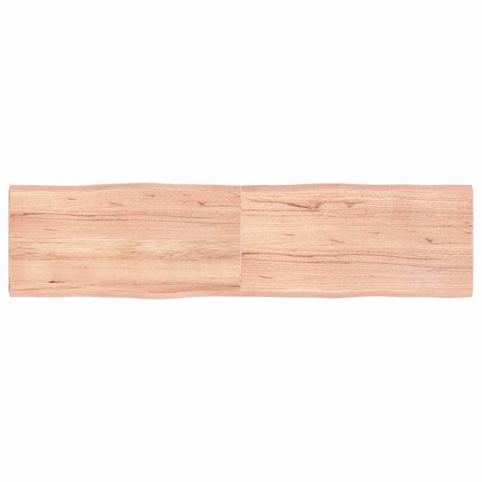 Tischplatte 160x40x(2-4) cm Massivholz Behandelt Baumkante