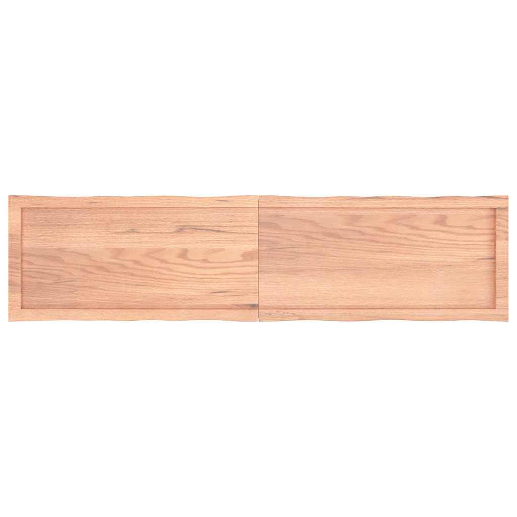 Tischplatte 160x40x(2-4) cm Massivholz Behandelt Baumkante