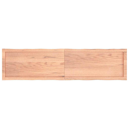 Tischplatte 160x40x(2-4) cm Massivholz Behandelt Baumkante