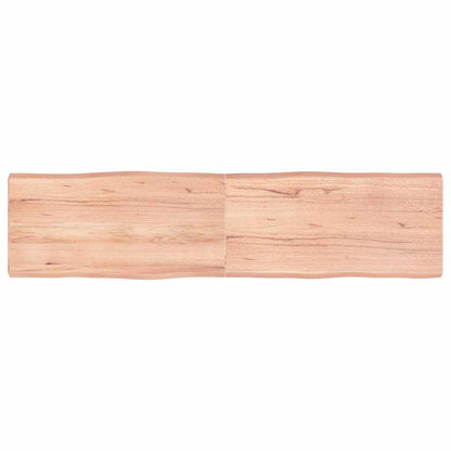 Tischplatte 160x40x(2-6) cm Massivholz Behandelt Baumkante