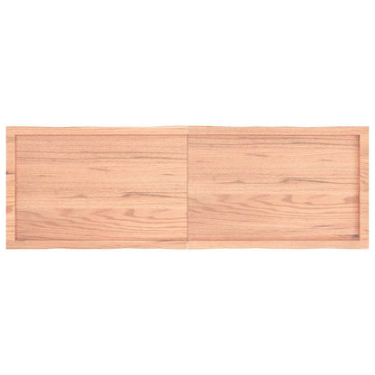 Tischplatte 160x50x(2-4) cm Massivholz Behandelt Baumkante