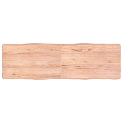 Tischplatte 160x50x(2-6) cm Massivholz Behandelt Baumkante
