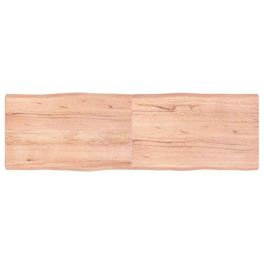 Tischplatte 160x50x(2-6) cm Massivholz Behandelt Baumkante