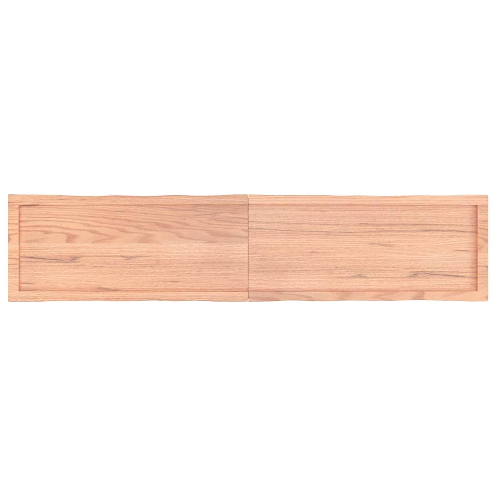 Tischplatte 180x40x(2-4) cm Massivholz Behandelt Baumkante