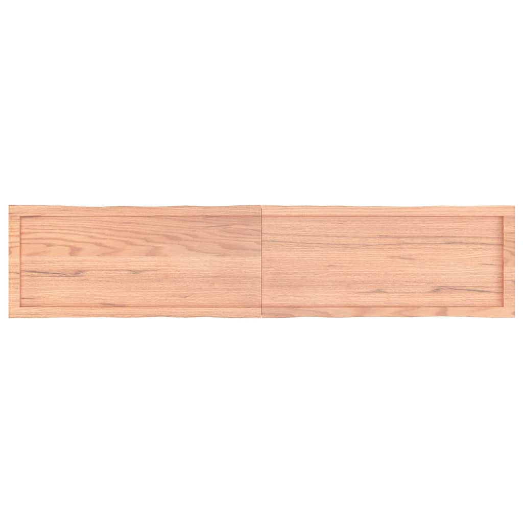 Tischplatte 180x40x(2-6) cm Massivholz Behandelt Baumkante