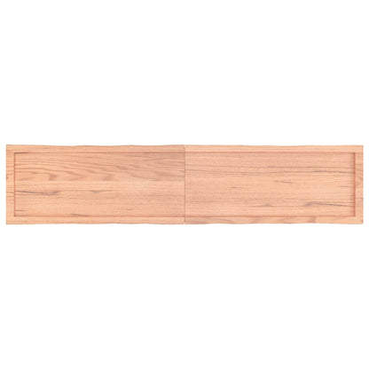Tischplatte 180x40x(2-6) cm Massivholz Behandelt Baumkante