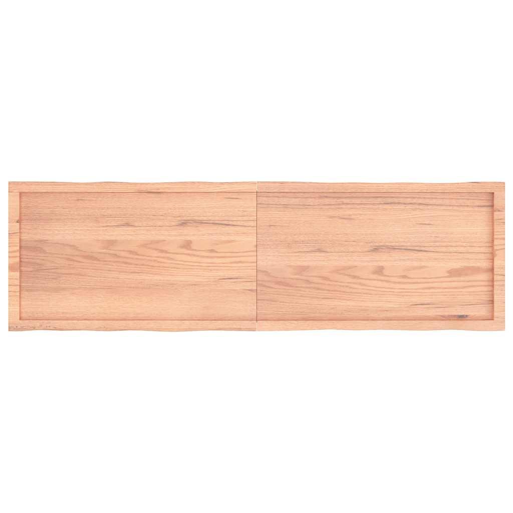 Tischplatte 180x50x(2-6) cm Massivholz Behandelt Baumkante