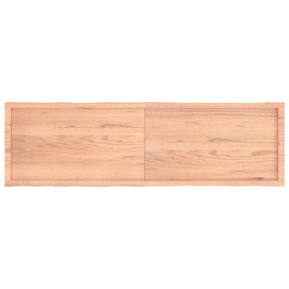 Tischplatte 180x50x(2-6) cm Massivholz Behandelt Baumkante