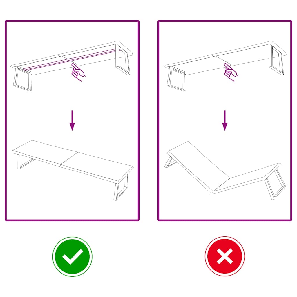 Tischplatte 220x50x(2-4) cm Massivholz Behandelt Baumkante