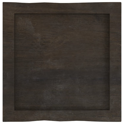 Tischplatte 40x40x(2-4) cm Massivholz Behandelt Baumkante