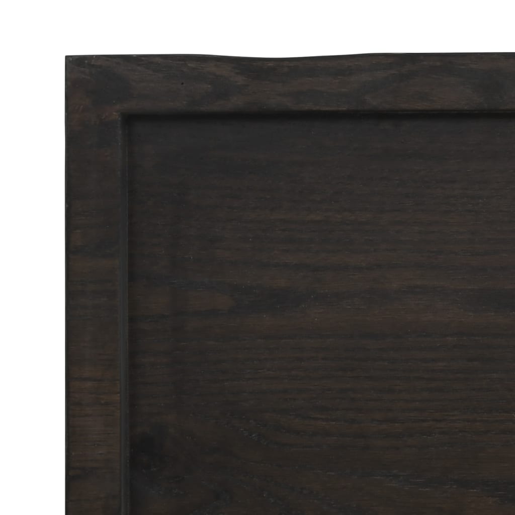 Bordplade 60x40x(2-4) cm massiv træbehandlet trækant