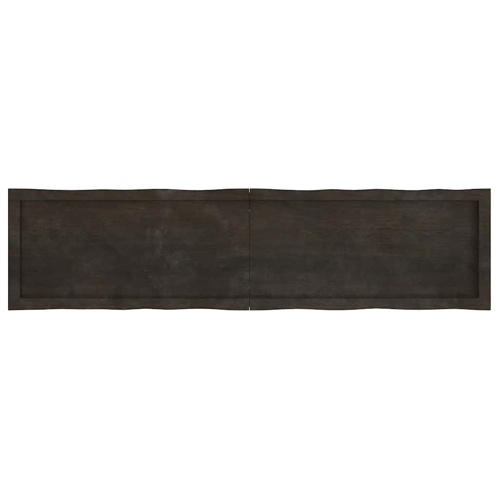 Tischplatte 160x40x(2-4) cm Massivholz Behandelt Baumkante