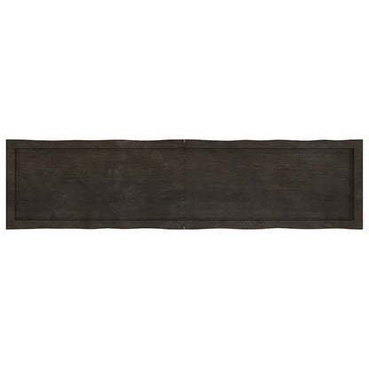 Tischplatte 160x40x(2-4) cm Massivholz Behandelt Baumkante
